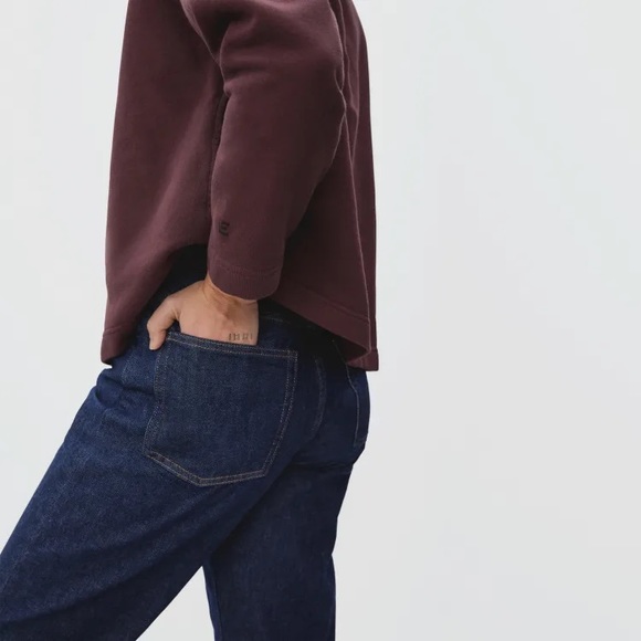 Everlane burgundy turtleneck sweatshirt - Picture 6 of 7